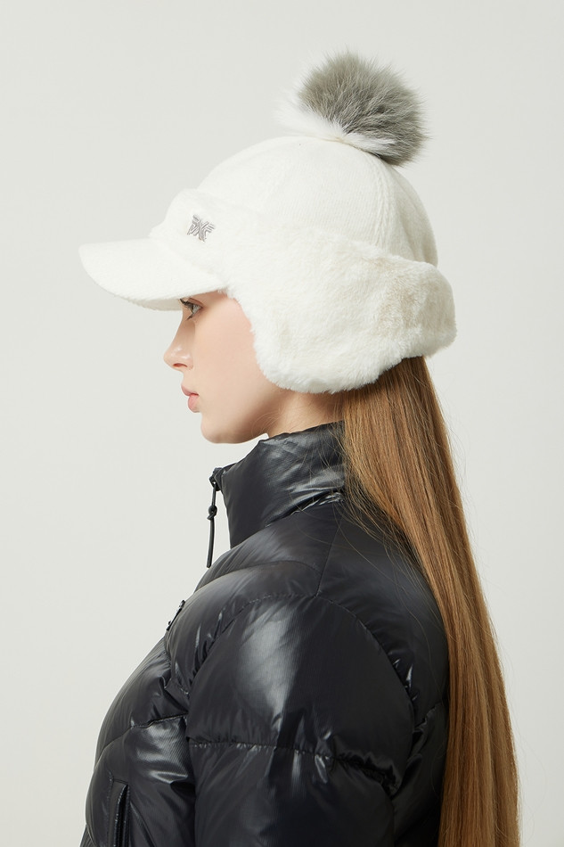 WOMEN WINTER FUR EARMUFF CAP