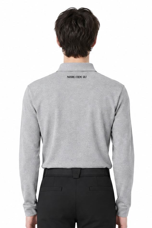 MEN ESSENTITAL BRUSHED COLLAR LONG SLEEVE PKFCM211112 M/GREY 상품 이미지 2