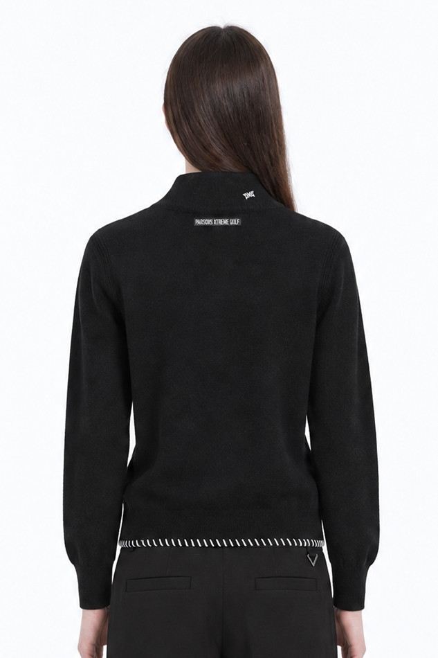 WOMEN CASHMERE SWEATER PKFCW410921 BLACK 상품 이미지 2