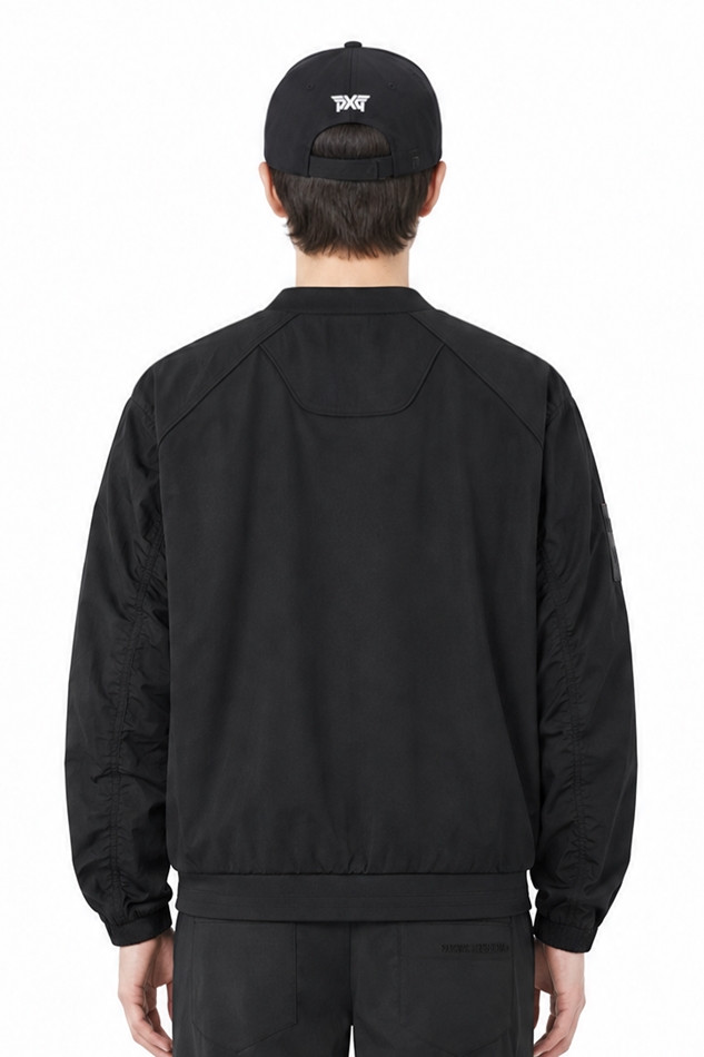 MEN GENO WOVEN HYBRID ROUND LONG SLEEVE PKFPM150821 BLACK 상품 이미지 2