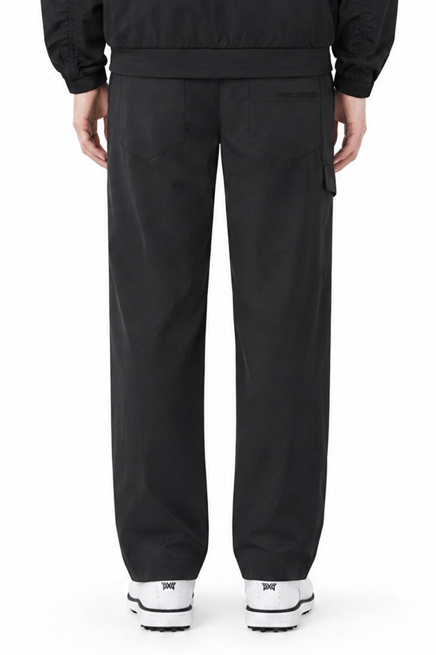 MEN SEMI-TAPERED FIT PANTS PKFPM510321 BLACK 상품 이미지 2