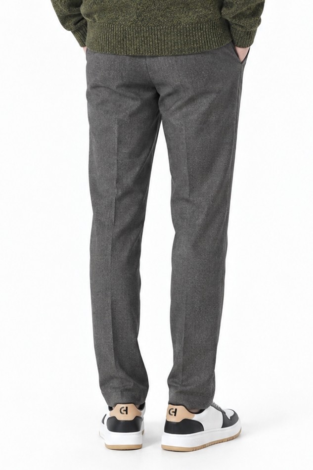 MEN WOOL STANDARD FIT PANTS PKFPM511012 M/GREY 상품 이미지 2