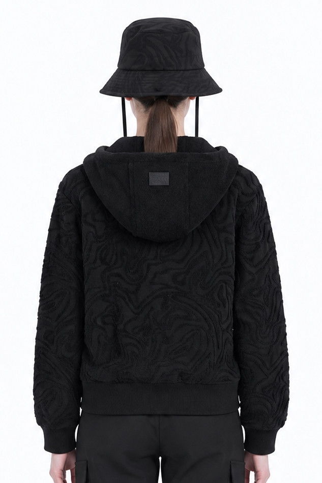 WOMEN DAMASCUS ZIP-UP CARDIGAN PKFPW430621 BLACK 상품 이미지 2