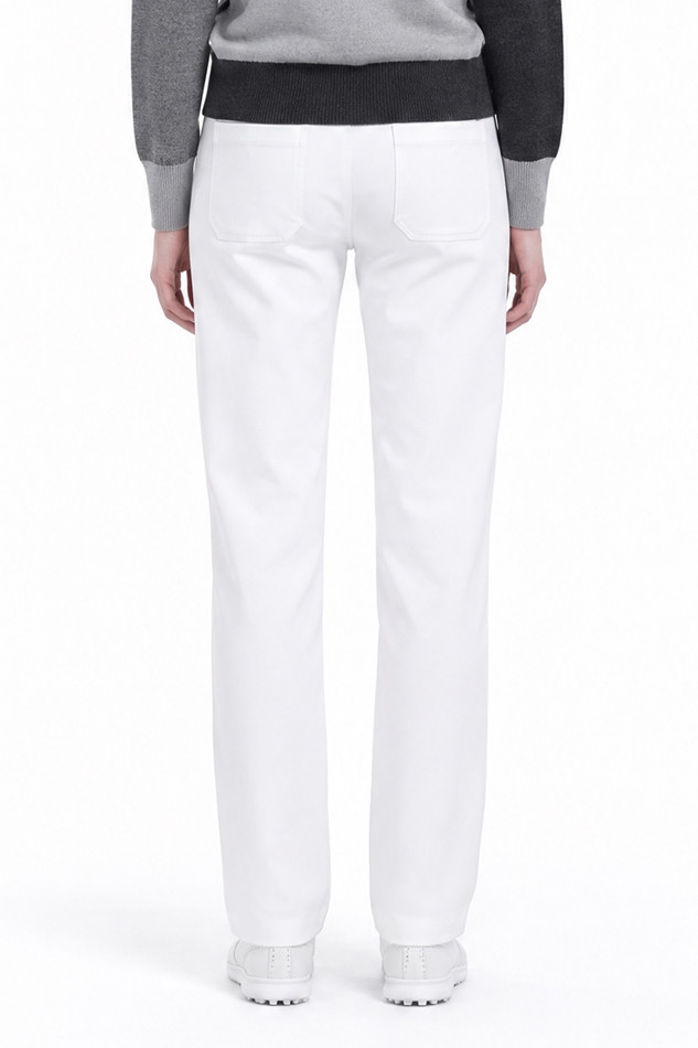WOMEN SLIM FIT PANTS PKFPW510201 WHITE 상품 이미지 2