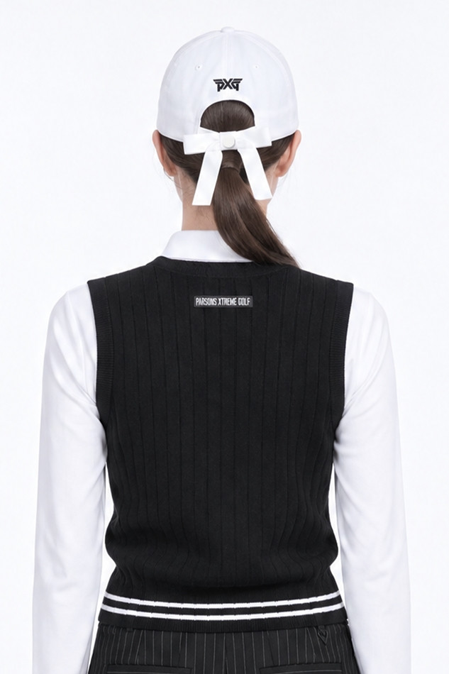 WOMEN BASIC RIBBON CAP PKFPW850701 WHITE 상품 이미지 2