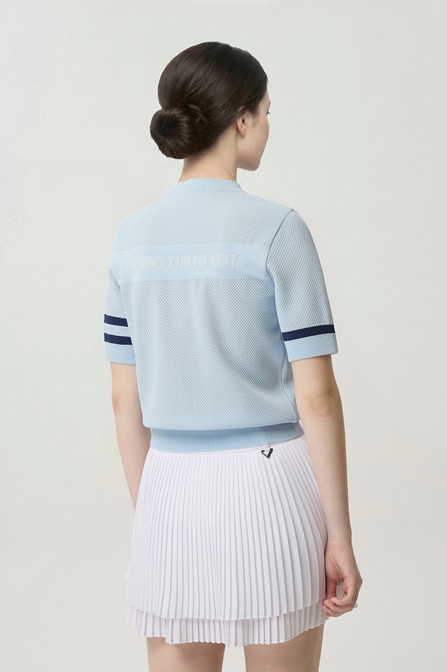 WOMEN SHORT SLEEVE KNIT CARDIGAN