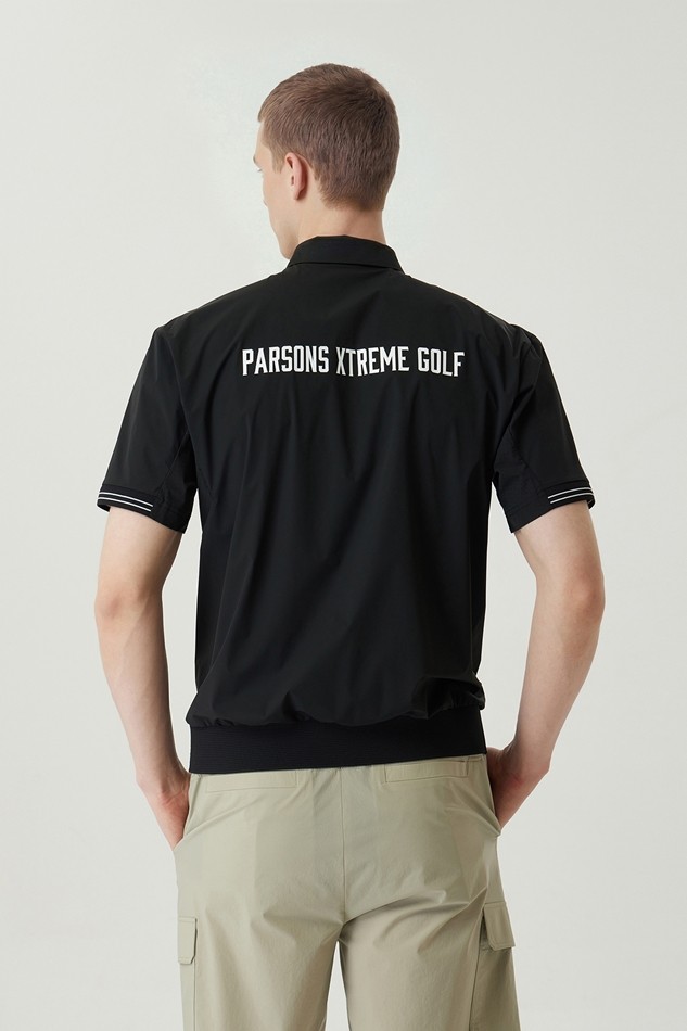 MEN WOVEN LOOSE FIT COLLAR SHORT SLEEVE