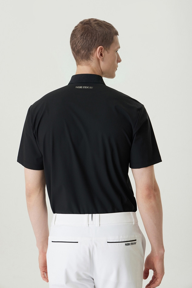 MEN AIR HOLE COLLAR SHORT SLEEVE