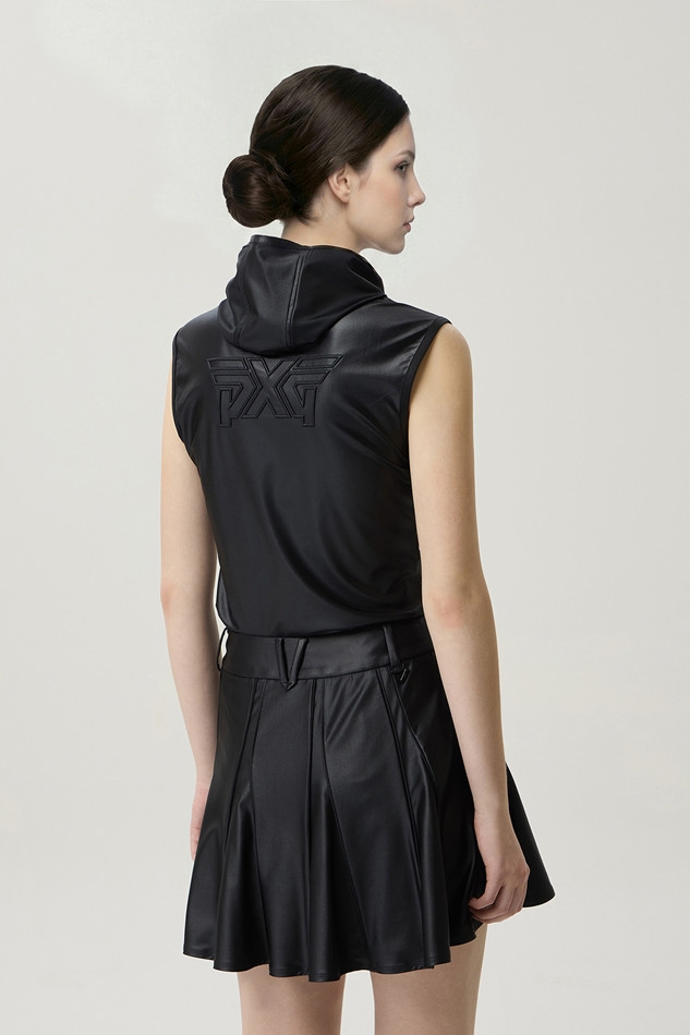 WOMEN HOOD ZIP-UP SHORT SLEEVE