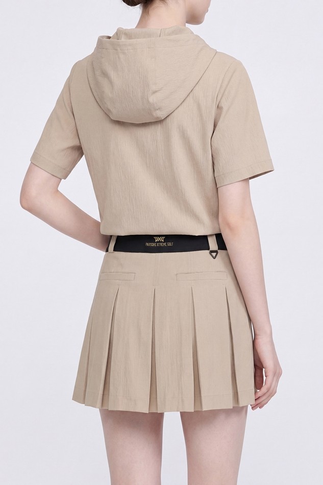 WOMEN TEXTURED PLEATED SKIRT SET-UP