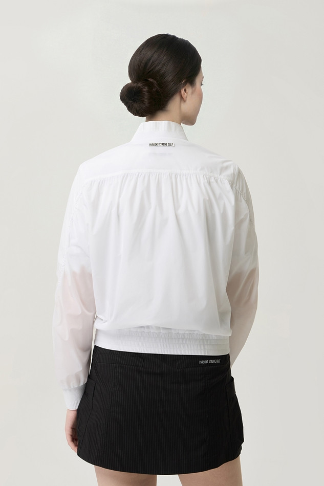 WOMEN SHIRRED MA-1 JACKET