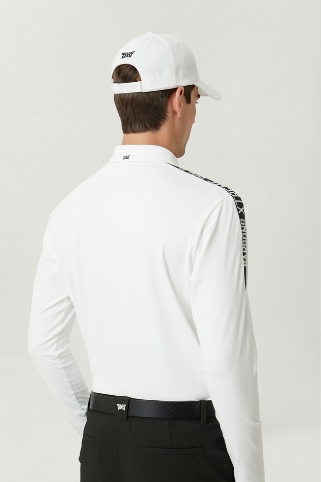 MEN COLOR BLOCKED COLLAR LONG SLEEVE