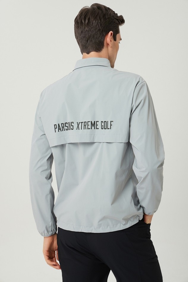 MEN WOVEN LOOSE FIT COLLAR LONG SLEEVE