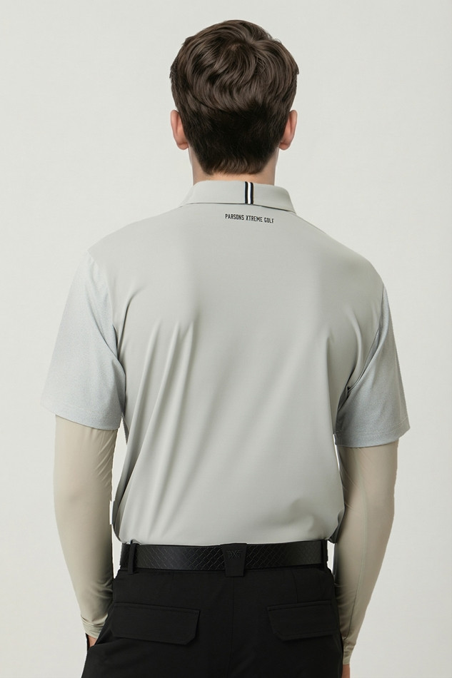 MEN COOL SLEEVE LAYERD COLLAR LONG SLEEVE