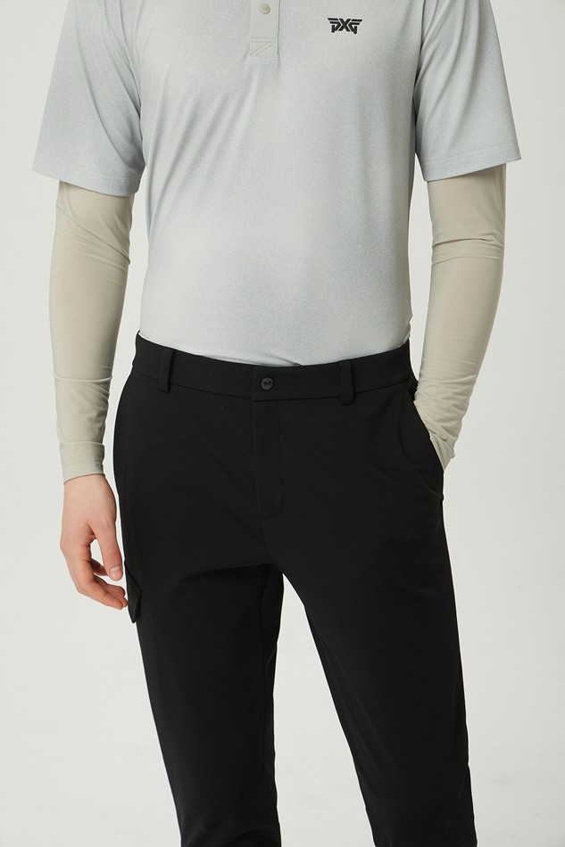 MEN SEMI-TAPERED FIT PANTS