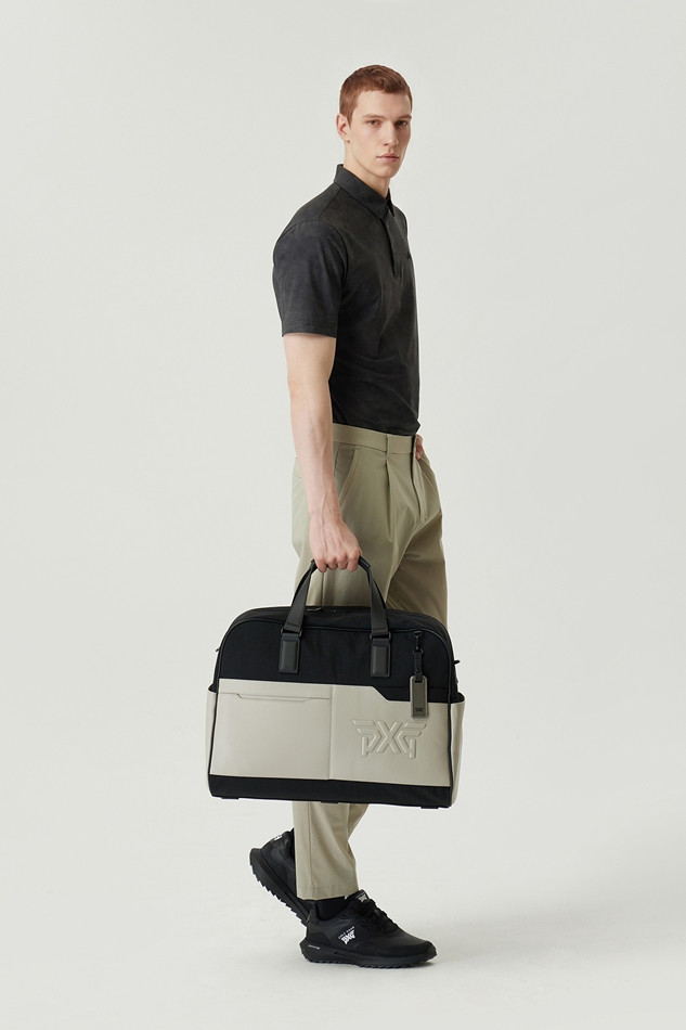PERFORATED HYBRID BOSTON BAG