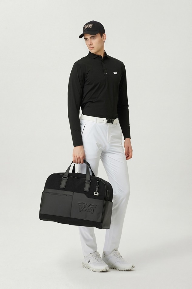 PERFORATED HYBRID BOSTON BAG