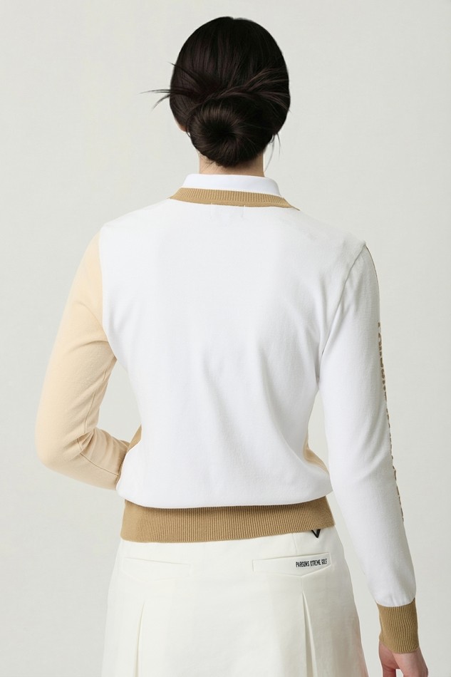 WOMEN V-NECK KNIT CARDIGAN