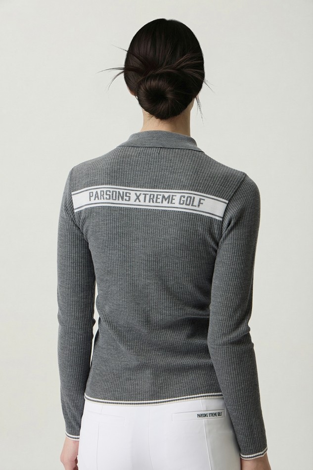 WOMEN SLIM COLLARED SWEATER