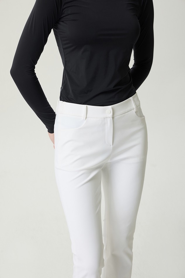 WOMEN LINE POINT SLIM BOOTS CUT PANTS