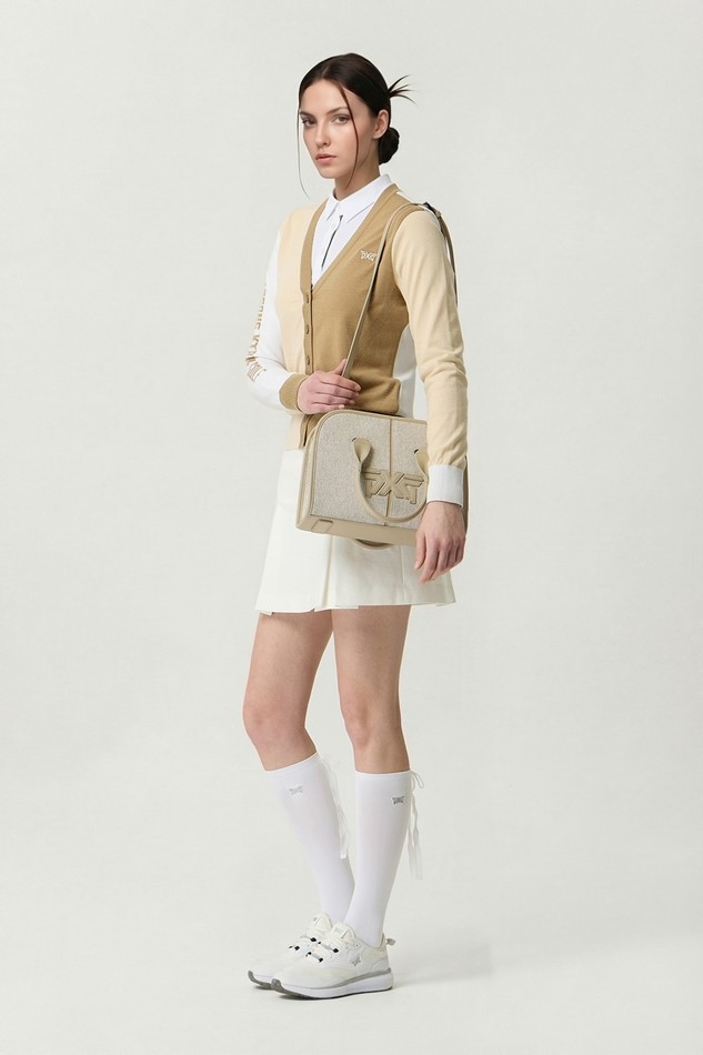 WOMEN SEMI-CIRCULAR TOTE BAG