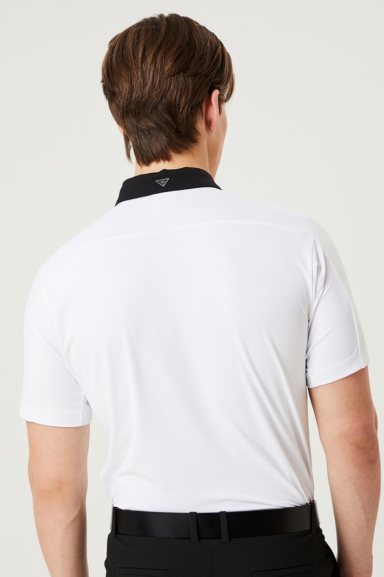 NECK ONE POINT COLLAR T-SHIRT