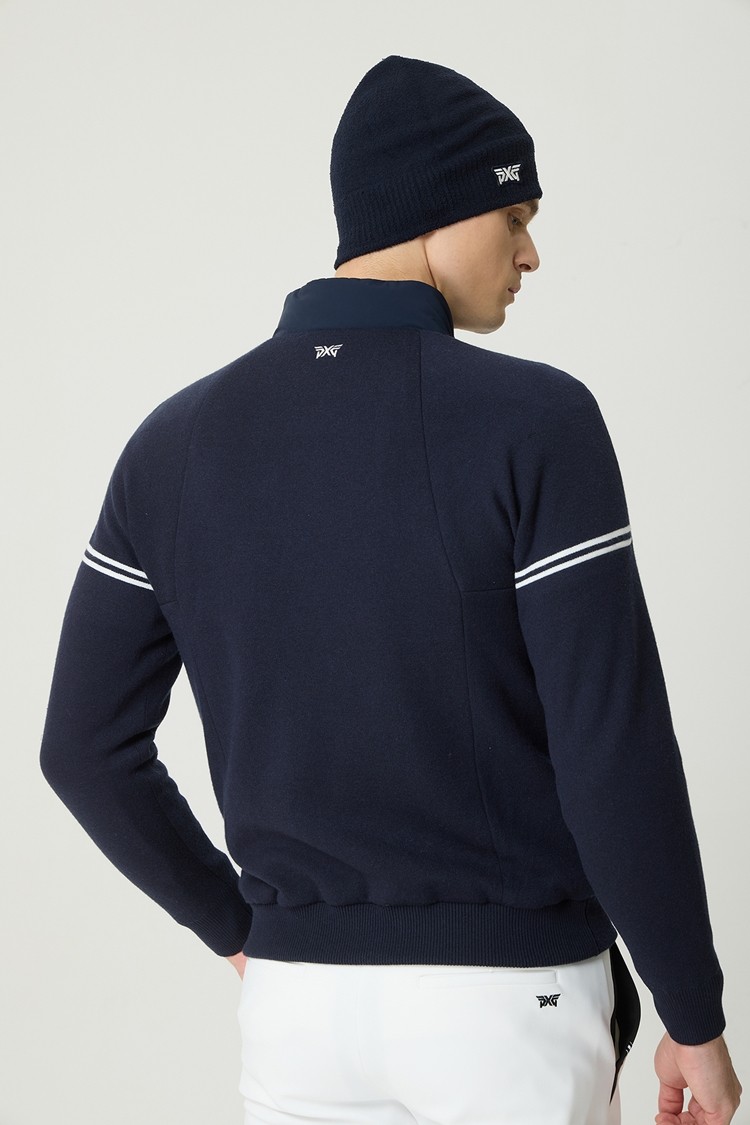 WINTER LINE POINT HYBRID DOWN SWEATER CARDIGAN