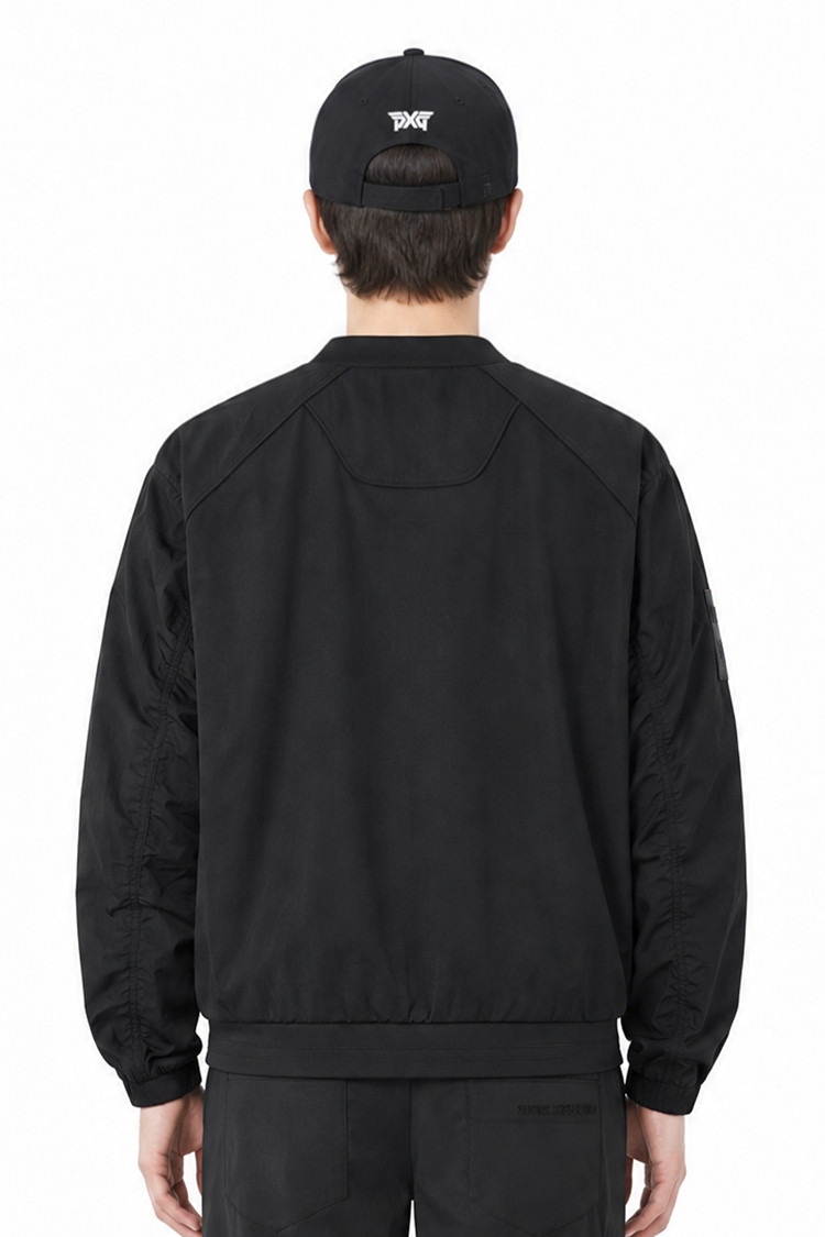 MEN GENO WOVEN HYBRID ROUND LONG SLEEVE PKFPM150821 BLACK 상품 이미지 2
