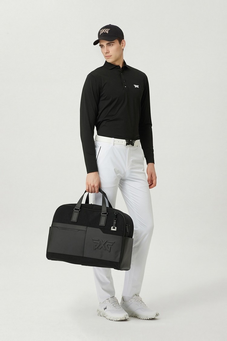 PERFORATED HYBRID BOSTON BAG