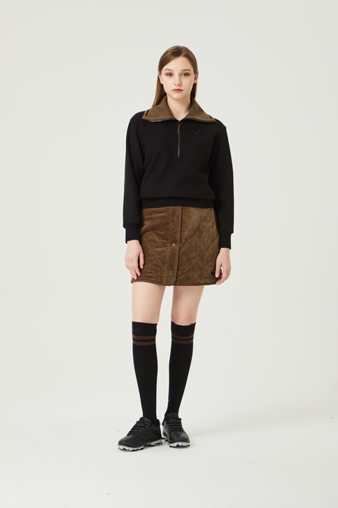 WOMEN WINTER WIDE COLLAR LS T-SHIRT