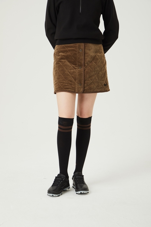 WOMEN WINTER DIA QUILTED PADDED SKIRT