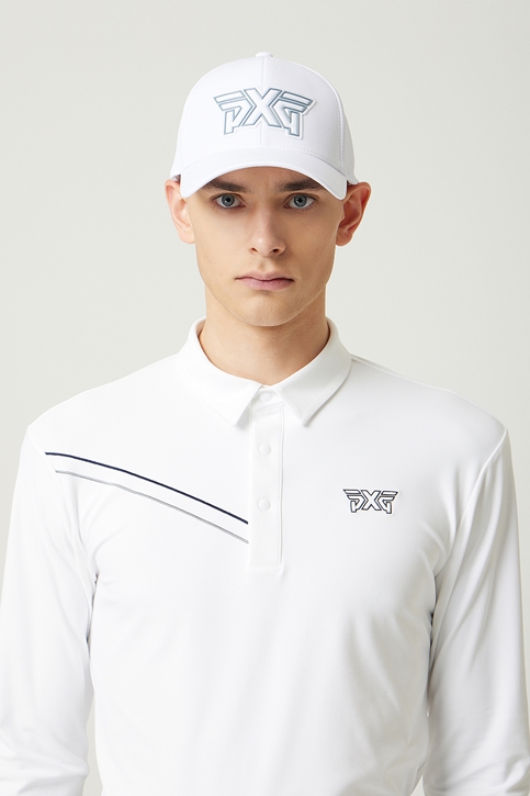 LINE POINT COLLAR LONG-SLEEVE