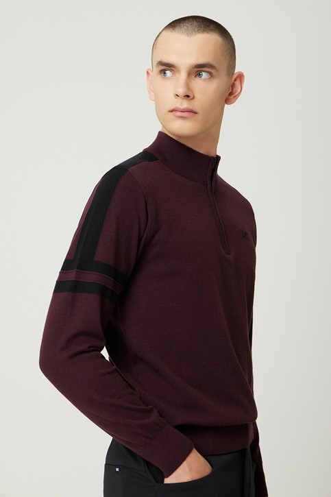 HALF ZIP-UP SWEATER