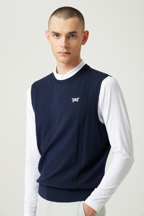 ROUND NECK SWEATER VEST