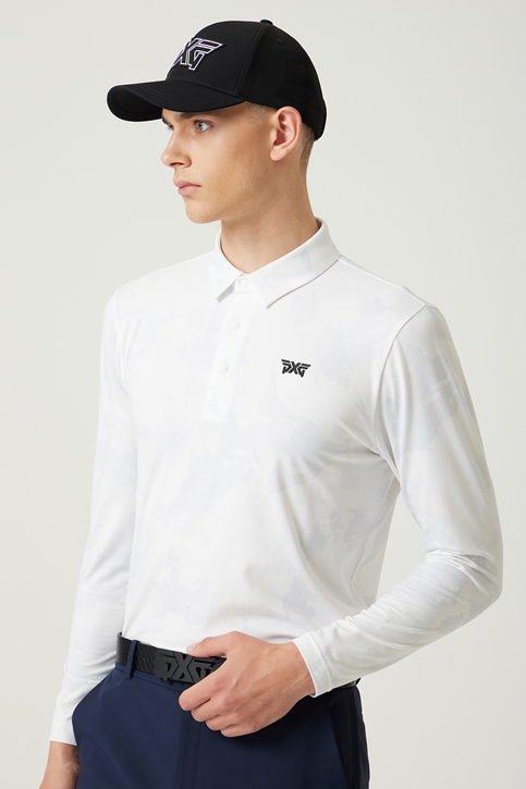 PATTERN COLLAR LONG-SLEEVE