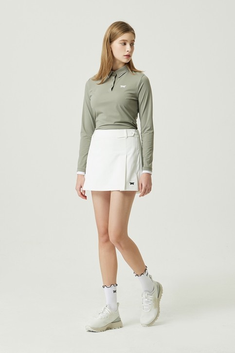 WOMEN ESSENTIAL COLLAR LONG-SLEEVE