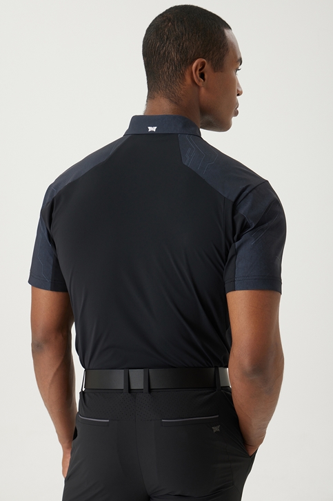SUMMER PATTERN COLLAR SHORT-SLEEVE