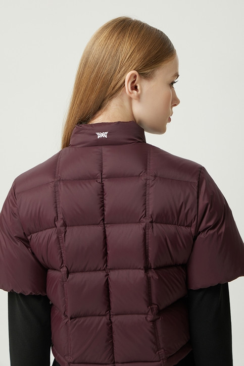 WOMEN WINTER CROPPED DOWN VEST