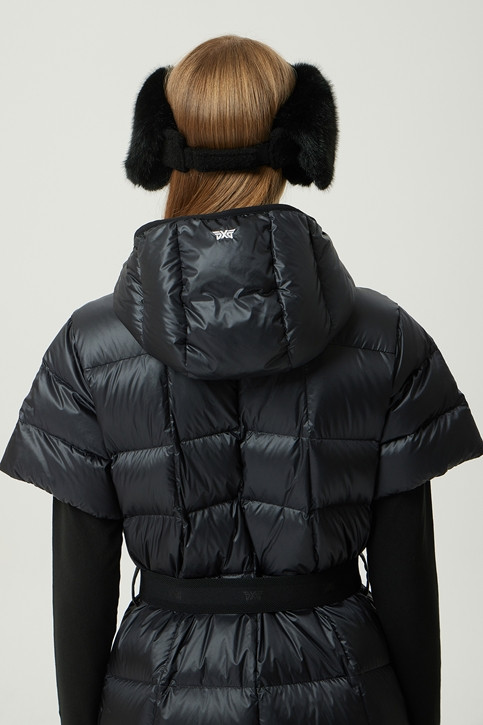 WOMEN WINTER SHORT SLEEVED LONG DOWN