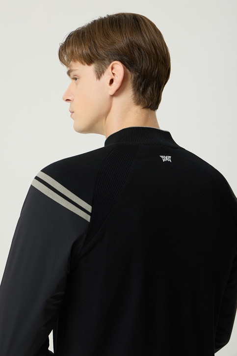 WINTER LINE POINT HALF ZIP WINDPROOF SWEATER