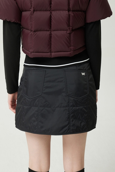 WOMEN WINTER PADDED LAYERED SKIRT