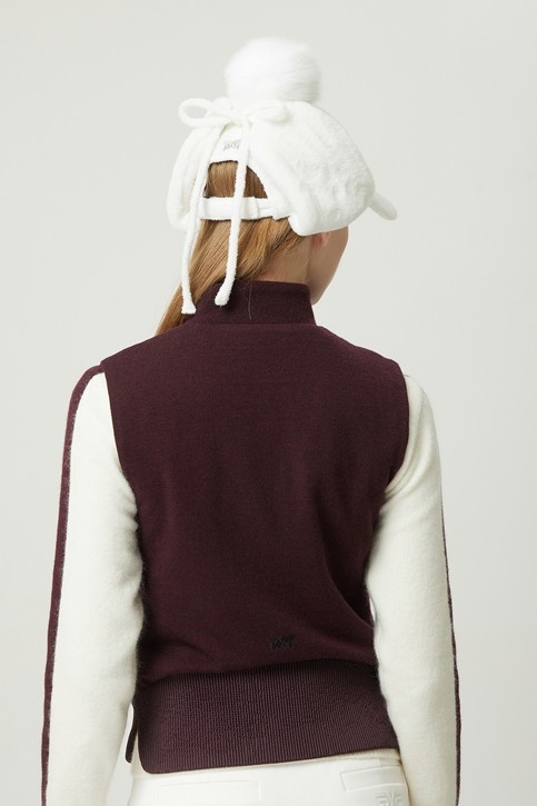 WOMEN WINTER FOX FUR BASIC CAP