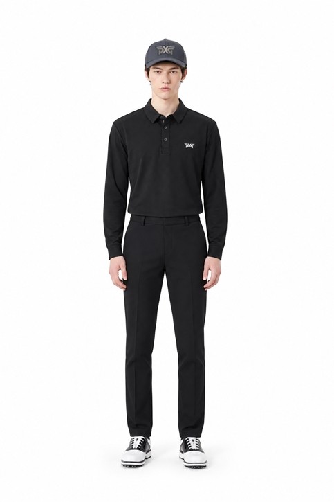 MEN ESSENTITAL BRUSHED COLLAR LONG SLEEVE PKFCM211121 BLACK 상품 이미지 3