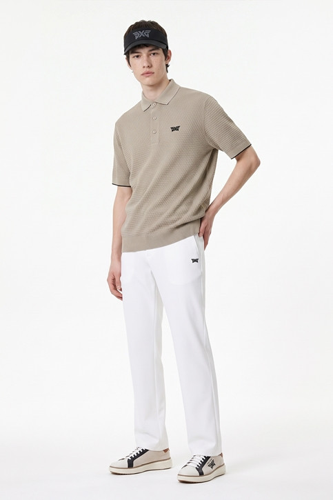 MEN ESSENTIAL STANDARD FIT PANTS PKFPM510201 WHITE 상품 이미지 3