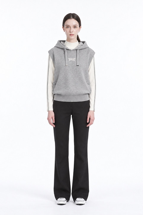 WOMEN HOODED KNIT VEST PKFPW420712 12,21 상품 이미지 3