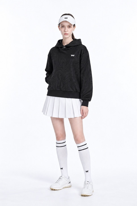 WOMEN PLEATED SKIRT PKFPW560101 WHITE 상품 이미지 3