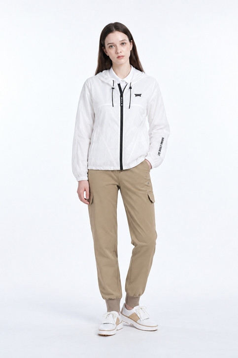 WOMEN ESSENTIAL HOOD JK PKFPW610201 WHITE 상품 이미지 3