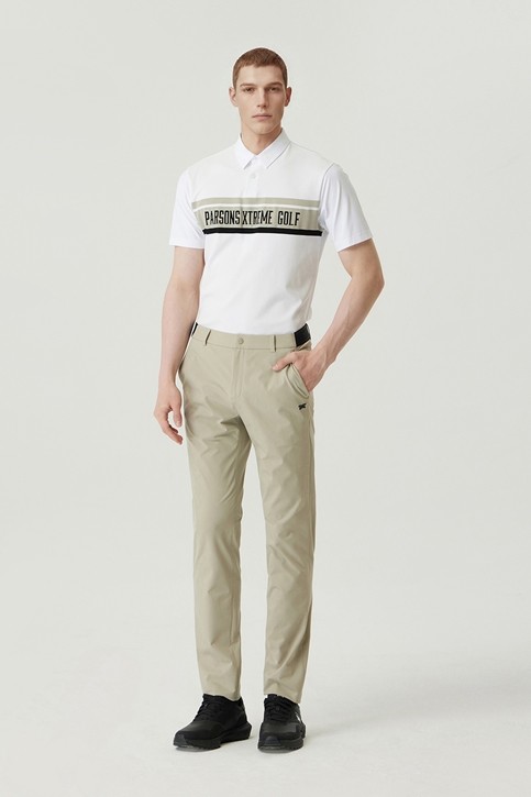 MEN KNIT HYBRID COLLAR SHORT SLEEVE