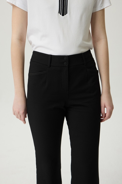 WOMEN TWILL REGULAR BOOTS CUT PANTS