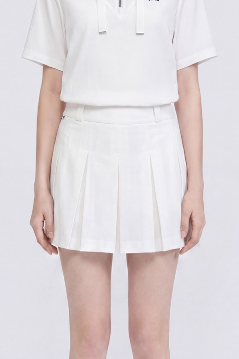 WOMEN TEXTURED PLEATED SKIRT SET-UP